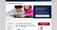 Desktop Screenshot of everythinghomeschooling.com